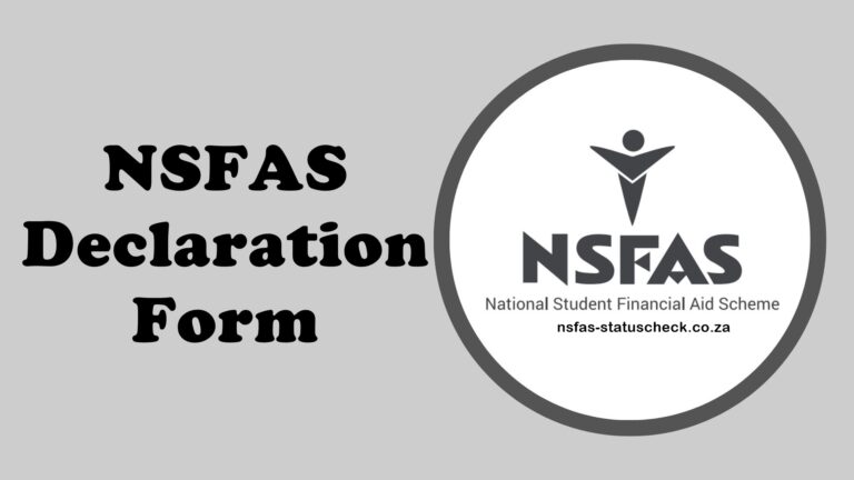 NSFAS Declaration Form