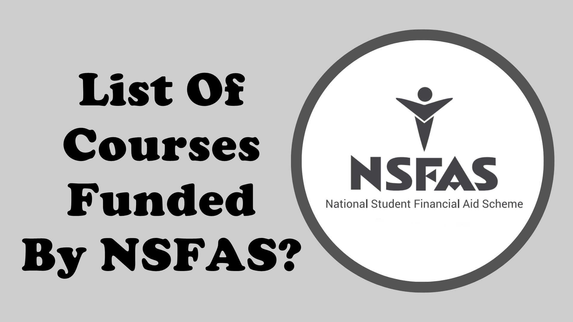 List Of Courses Funded By NSFAS