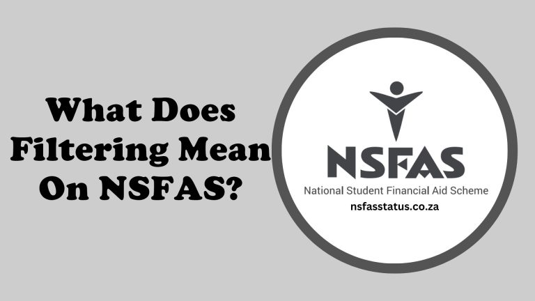 filtering nsfas meaning