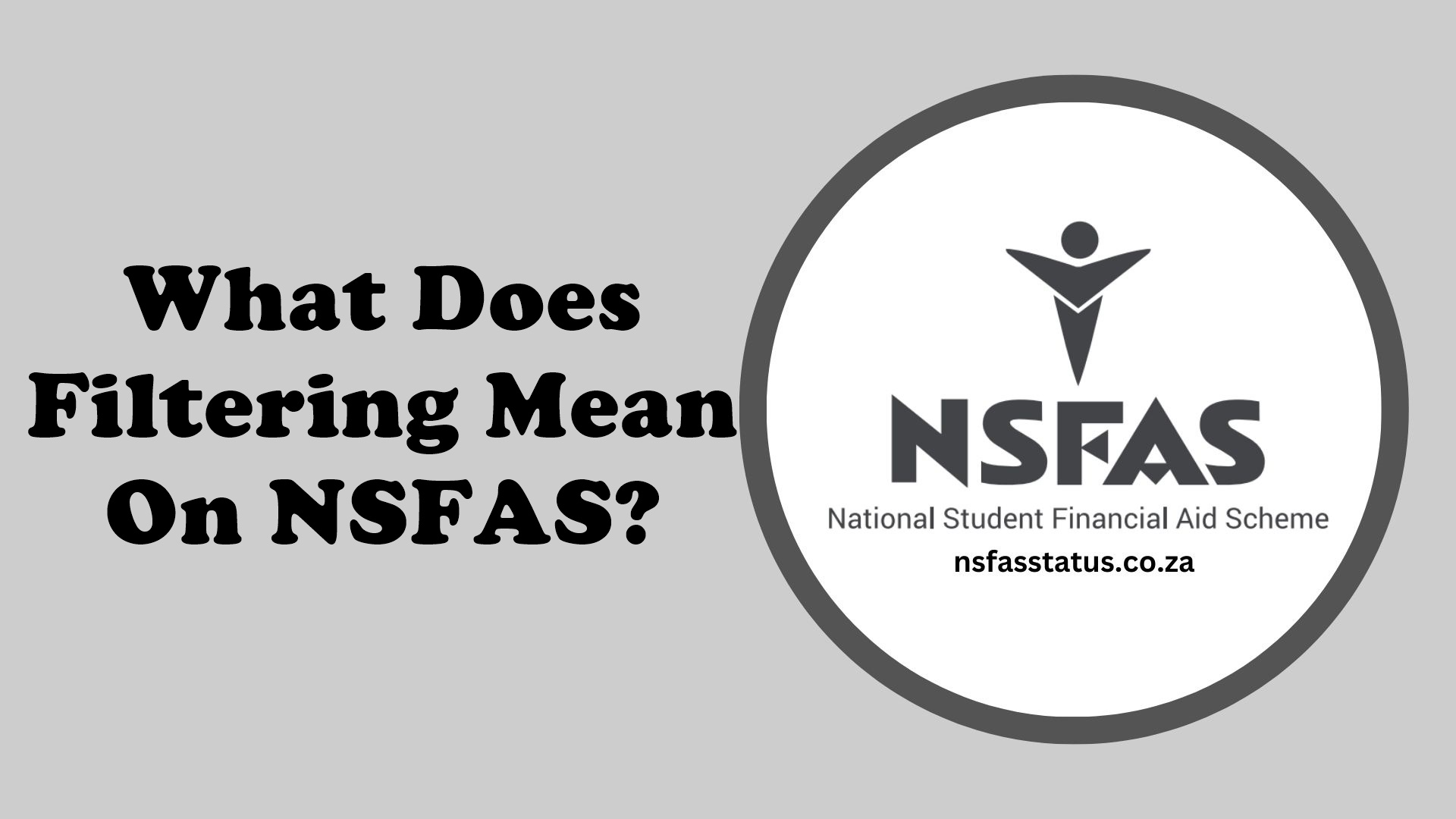 filtering nsfas meaning